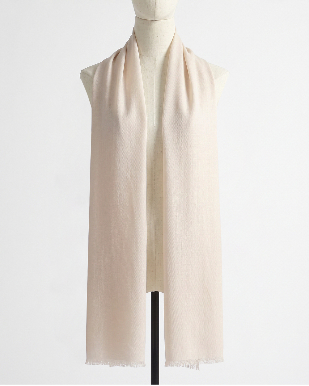 Featherweight Cashmere Silk Frayed Edge Scarf